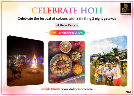 Celebrate Holi at Della Resorts